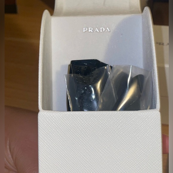 NEW Authentic PRADA Ornate Beaded Irregular Sunglasses in Black SPR 10T - Picture 5 of 10